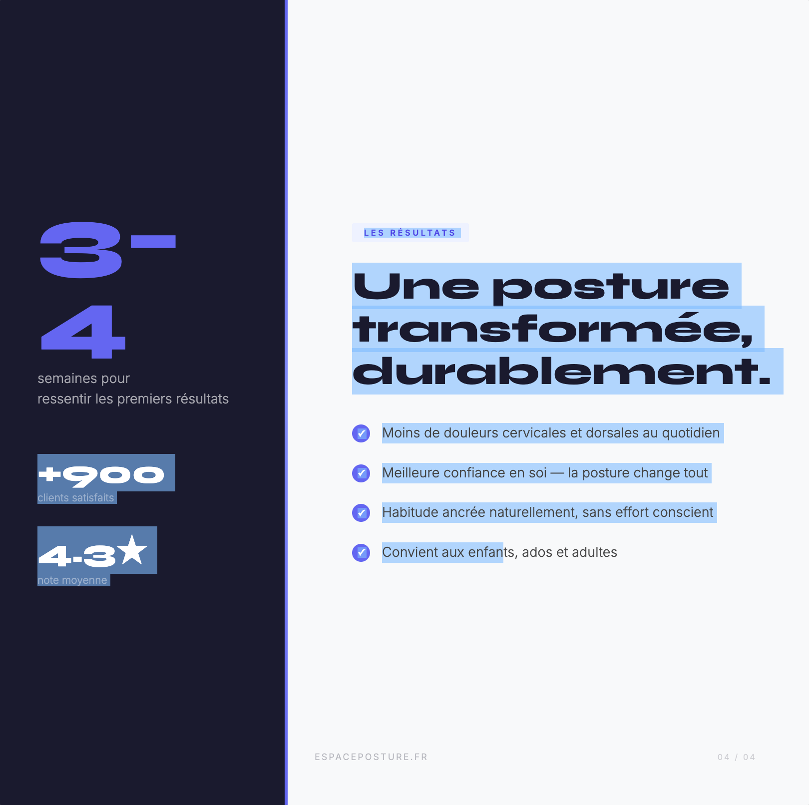 Correcteur de posture intelligent